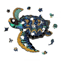 Sea Turtle Wooden Puzzle for Adults and Families
