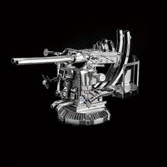 Metal 3D Puzzle Shipborne 2 link 40mm Anti aircraft Gun Toy Model