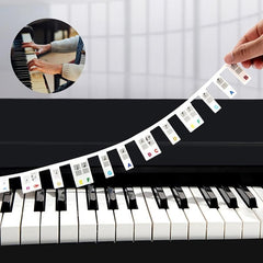 Piano Notes Guide Silicone Labels 88 Keys Full Size Piano No Stickers Required