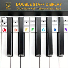 Silicone Piano Sticker 61 Key Electronic Keyboard Beginner's Staff Guide