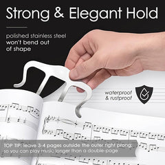 Large Sheet Music Book Clip for Piano Guitar Violin