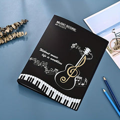 A4 Music Sheet File Folder - 40 Pocket Plastic - Document Storage