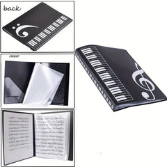 A4 Music Sheet File Folder - 40 Pocket Plastic - Document Storage
