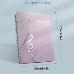 Waterproof Music Folder A4 Notes Folder 3 Styles 9.45in