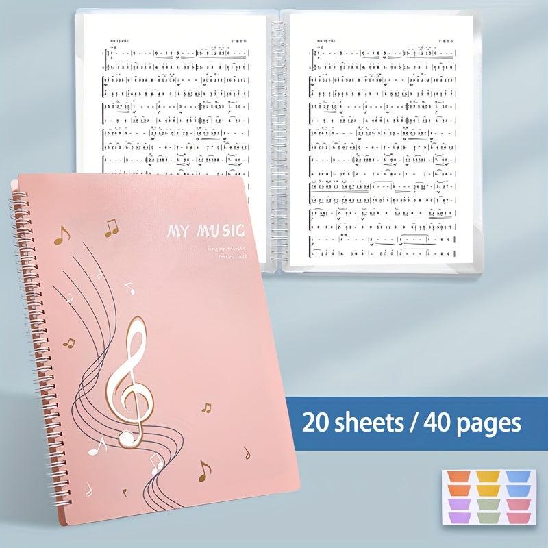 Waterproof Music Folder A4 Notes Folder 3 Styles 9.45in