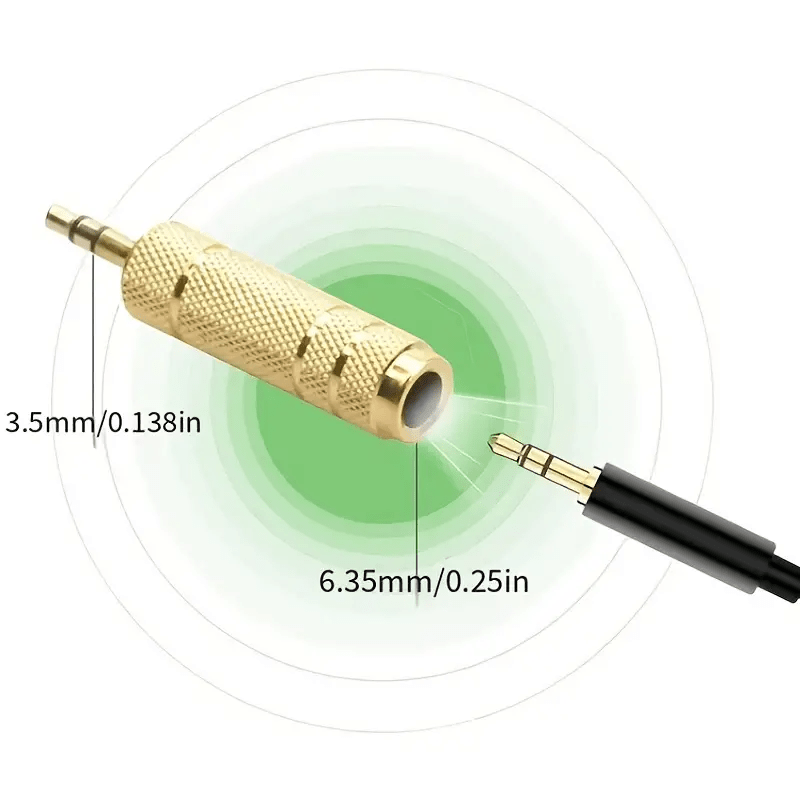 Audio Adapter 6.5mm Male to 3.5mm Female Converter