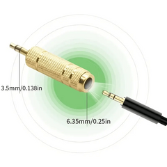 Audio Adapter 6.5mm Male to 3.5mm Female Converter