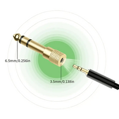 Audio Adapter 6.5mm Male to 3.5mm Female Converter