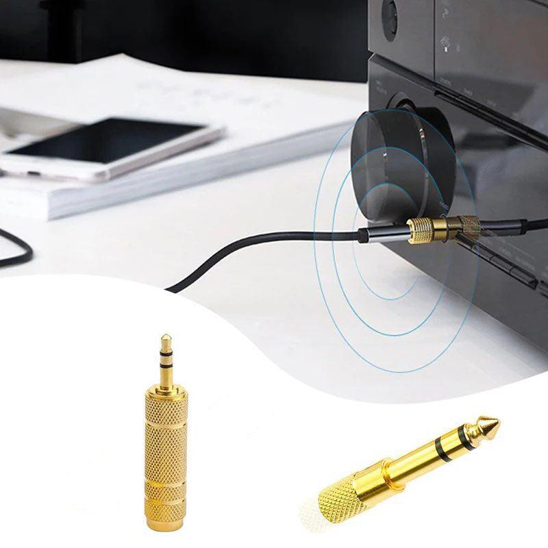 Audio Adapter 6.5mm Male to 3.5mm Female Converter
