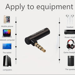 Aluminum Alloy Headphone Adapter with Microphone Support
