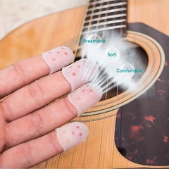 10pcs Silicone Guitar Finger Protectors Anti Slip Finger Covers for Ukulele