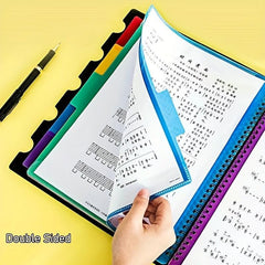 A4 Piano Music Folder 20 Colorful Pages 40 Sides