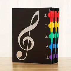 A4 Piano Music Folder 20 Colorful Pages 40 Sides