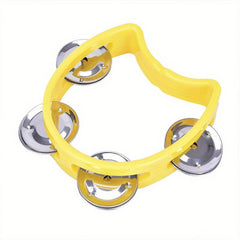 Plastic Percussion Tambourine for Adults with 4 Bells