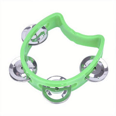 Plastic Percussion Tambourine for Adults with 4 Bells