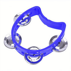 Plastic Percussion Tambourine for Adults with 4 Bells