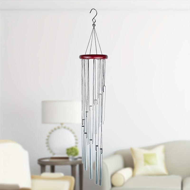12-Tube Wind Chime with Bells for Relaxation