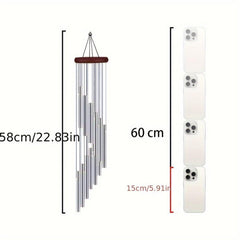 12-Tube Wind Chime with Bells for Relaxation