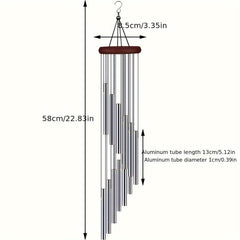 12-Tube Wind Chime with Bells for Relaxation