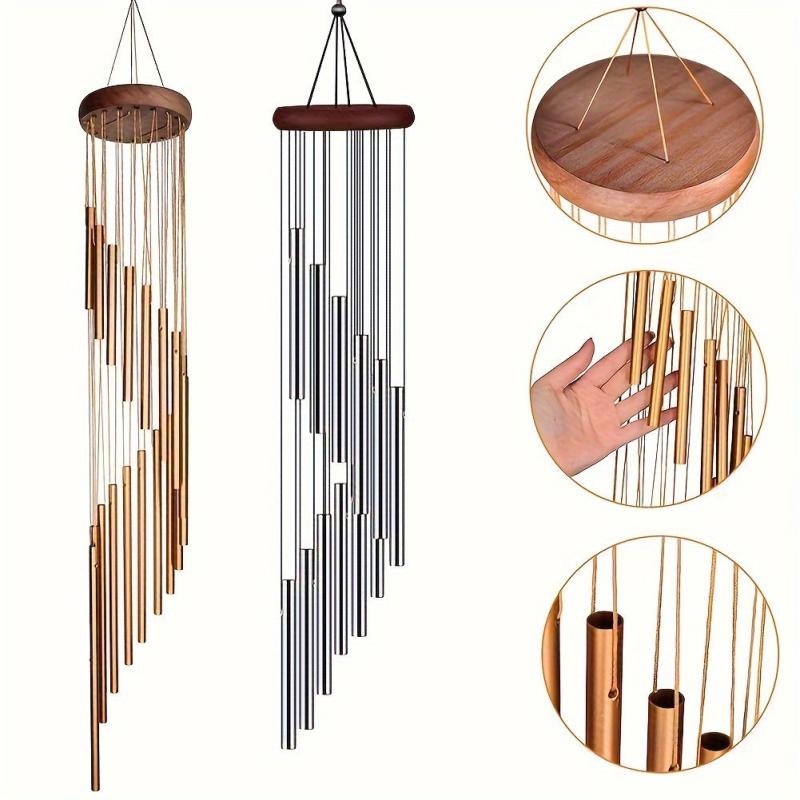 12-Tube Wind Chime with Bells for Relaxation