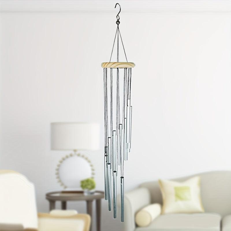 12-Tube Wind Chime with Bells for Relaxation
