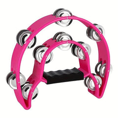 Tambourine Handbells Metal Jingles Hand Percussion