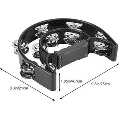 Tambourine Handbells Metal Jingles Hand Percussion