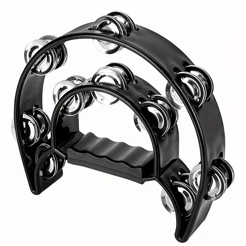 Tambourine Handbells Metal Jingles Hand Percussion