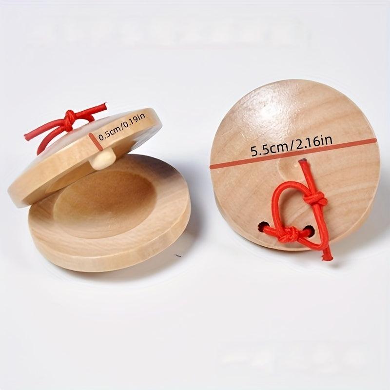 Handcrafted Wooden Rattle Orff Percussion Instrument