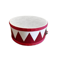 8 Inch Wooden Drum with Strap & 2 Drumsticks Musical Instrument