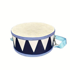 8 Inch Wooden Drum with Strap & 2 Drumsticks Musical Instrument