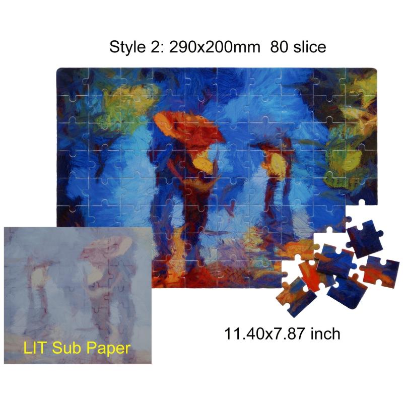 DIY Sublimation Puzzle Blanks 120 & 80 Slices for Heat Press Transfer