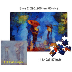 DIY Sublimation Puzzle Blanks 120 & 80 Slices for Heat Press Transfer