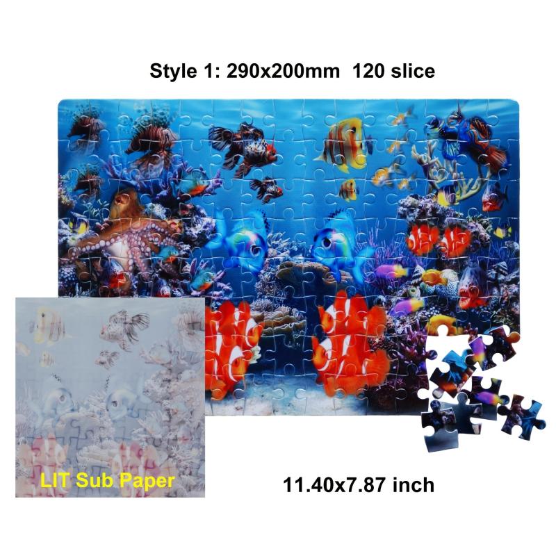 DIY Sublimation Puzzle Blanks 120 & 80 Slices for Heat Press Transfer