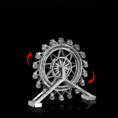 DIY Metal Ferris Wheel Model 3D Puzzle Toy Playground Hand Model