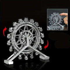 DIY Metal Ferris Wheel Model 3D Puzzle Toy Playground Hand Model