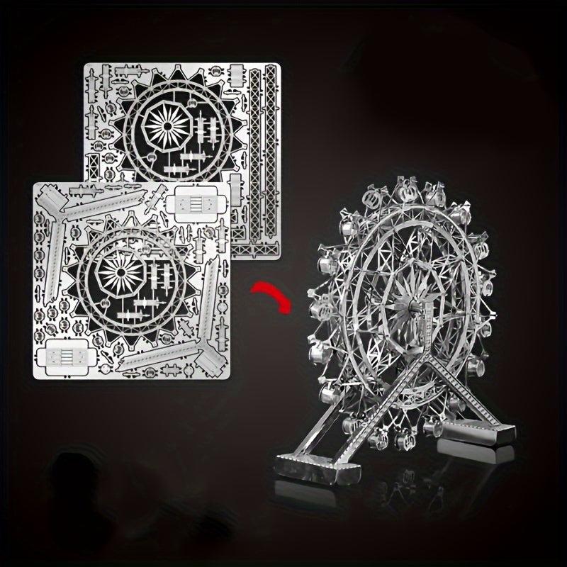 DIY Metal Ferris Wheel Model 3D Puzzle Toy Playground Hand Model