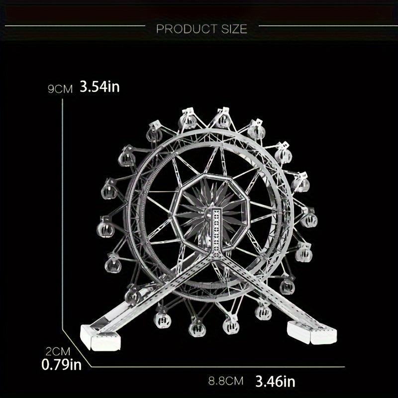 DIY Metal Ferris Wheel Model 3D Puzzle Toy Playground Hand Model
