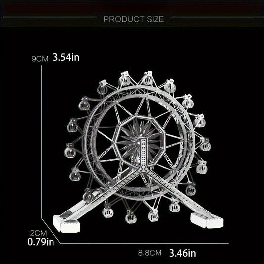 DIY Metal Ferris Wheel Model 3D Puzzle Toy Playground Hand Model
