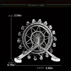DIY Metal Ferris Wheel Model 3D Puzzle Toy Playground Hand Model