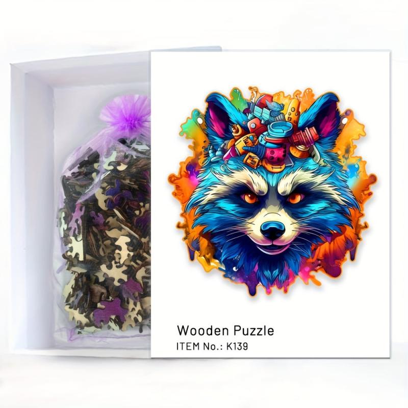 Wooden Jigsaw Puzzle for Adults and Teens - High Difficulty Attention Exercise