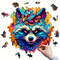 Wooden Jigsaw Puzzle for Adults and Teens - High Difficulty Attention Exercise