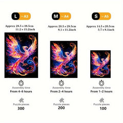 Colorful Bird Wooden Jigsaw Puzzles For Advanced Players Animal Shaped Pieces