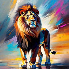 Rainbow Lion Wooden Jigsaw Puzzle Focus Exercise Improve Thinking Ability