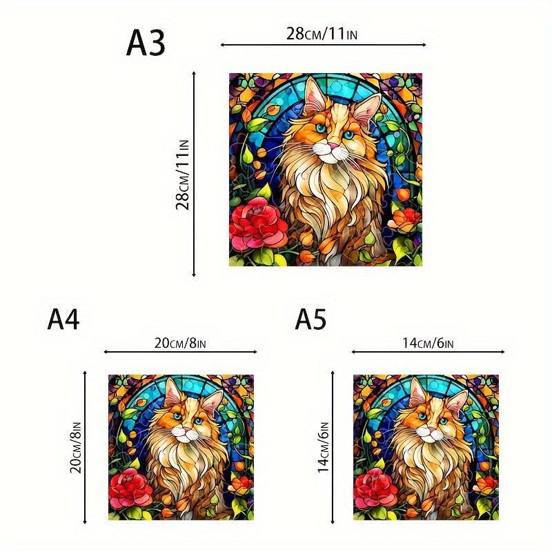 Persian Cat Wooden Puzzle Irregular Shaped Animal Party Game