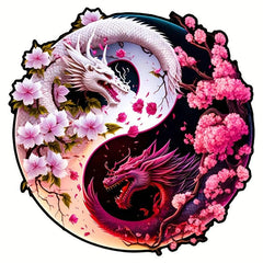 Dragon Yin Yang Wood Puzzle Advanced Players Halloween Christmas Games