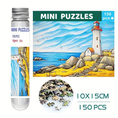 Cove Lighthouse Mini Test Tube Puzzle Educational Toys Jigsaw Game