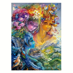 Fantasy Princess Wooden Puzzle Unique Shaped Wooden Puzzle High Puzzle
