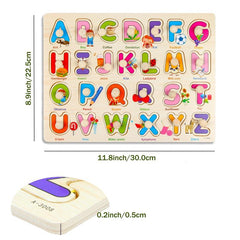 Wooden Spikes Puzzles For Toddlers Educational Toy Set
