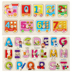 Wooden Spikes Puzzles For Toddlers Educational Toy Set